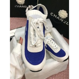 Chanel Casual Sneakers Blue
