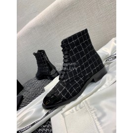 Chanel Calf Martin Boots
