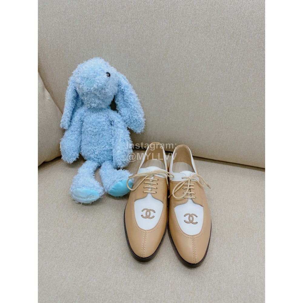 Chanel British Style Shoes Khaki