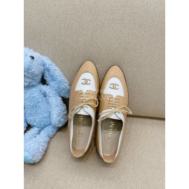 Chanel British Style Shoes Khaki