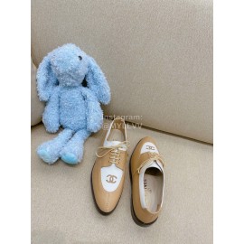 Chanel British Style Shoes Khaki