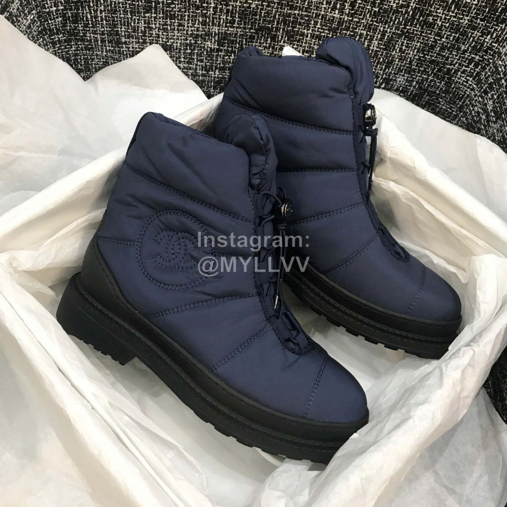 Chanel Warm Waterproof Boots Blue