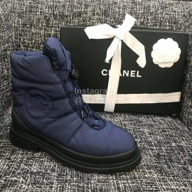 Chanel Warm Waterproof Boots Blue