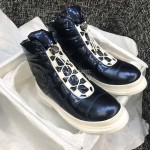 Chanel Blue Warm Waterproof Boots