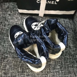 Chanel Blue Warm Waterproof Boots