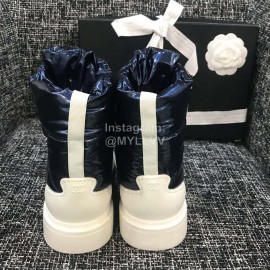 Chanel Blue Warm Waterproof Boots