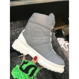 Chanel Warm Waterproof Boots Gray