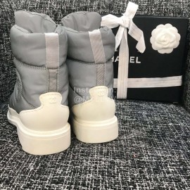 Chanel Warm Waterproof Boots Gray
