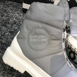 Chanel Warm Waterproof Boots Gray