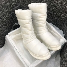 Chanel White Warm Waterproof Boots