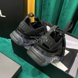 Chanel Air Cushion Casual Sneakers Black