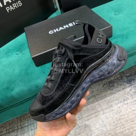 Chanel Air Cushion Casual Sneakers Black