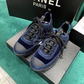 Chanel Air Cushion Casual Sneakers Blue