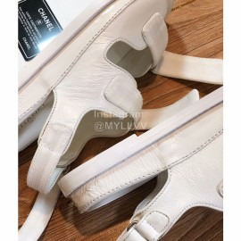 Chanel White Fashion Leather Sandals