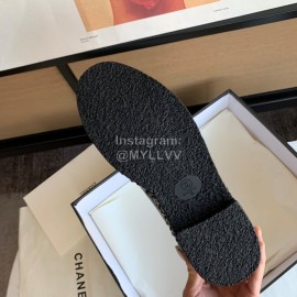 Chanel Winter Lamb Boots Black