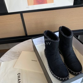 Chanel Winter Lamb Boots