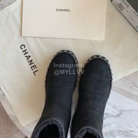 Chanel Winter Lamb Boots
