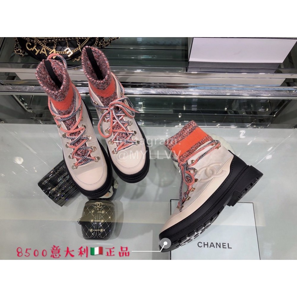 Chanel Autumn Winter Cool Boots Orange
