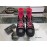 Chanel Autumn Winter Cool Boots Red