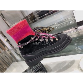 Chanel Autumn Winter Cool Boots Red