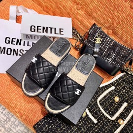 Chanel Woven Thick Bottom Slippers 