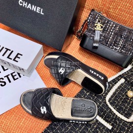 Chanel Woven Thick Bottom Slippers 