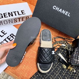 Chanel Woven Thick Bottom Slippers 