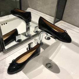 Chanel Black Classic Ballet Shoes