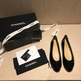 Chanel Black Classic Ballet Shoes