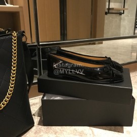 Chanel Black Classic Ballet Shoes