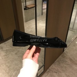 Chanel Black Classic Ballet Shoes