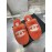 Chanel Winter Wool Slippers Orange