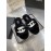 Chanel Winter Wool Slippers For Women Black