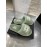 Chanel Winter Wool Slippers For Women Green