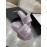 Chanel Winter Wool Slippers For Women Purple