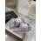Chanel Winter Wool Slippers For Women Purple
