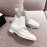 Chanel White Leather Shoes