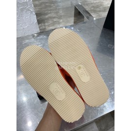 Chanel Winter Wool Slippers For Women Orange