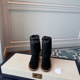 Chanel Warm Wool Boots Black