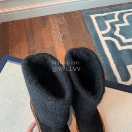 Chanel Warm Wool Boots Black