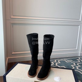 Chanel Warm Wool Boots Black