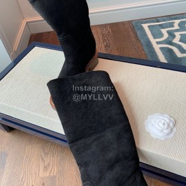 Chanel Warm Wool Boots Black