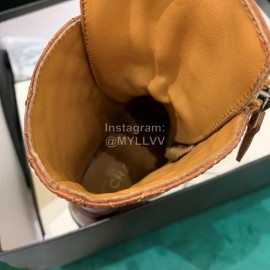 Chanel Brown Leather Boots