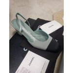 Chanel Blue Silk High Heels