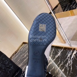 Chanel Black And White Short Boots