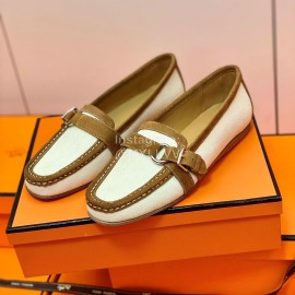 Chanel White Canvas Shoes