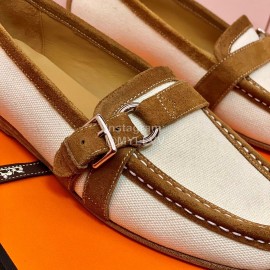 Chanel White Canvas Shoes