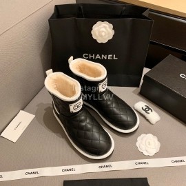 Chanel Black Diamond Plaid Boots
