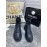 Chanel Black Thick Soled Wool Boots