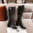 Chanel Black Cowhide High Heeled Boots